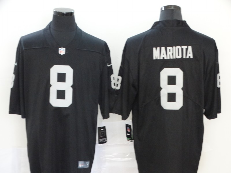 Men Oakland Raiders 8 Mariota Black Nike Vapor Untouchable Stitched Limited NFL Jerseys